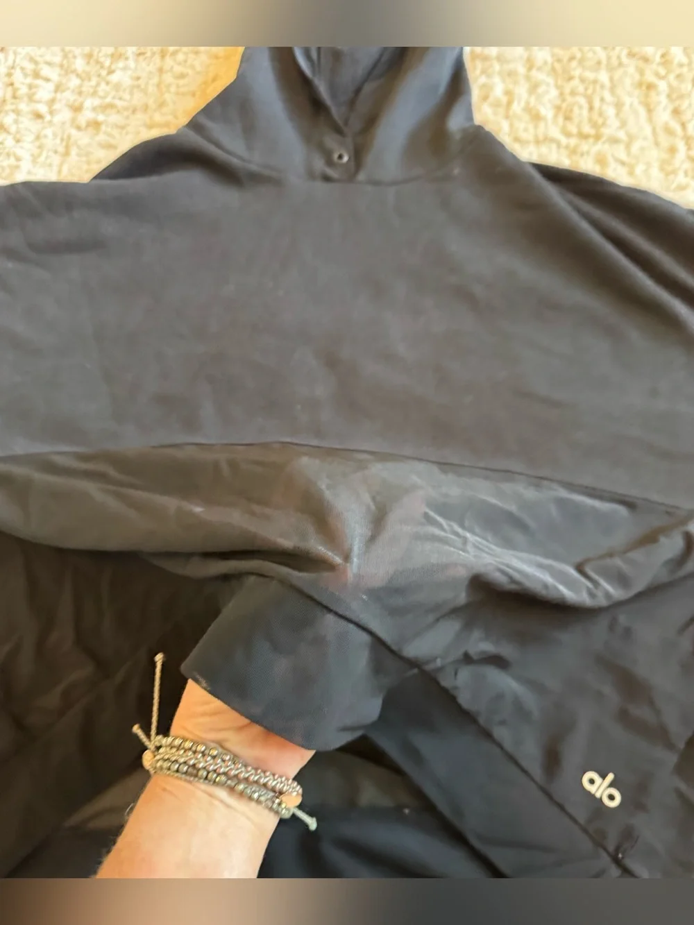 Alo Yoga Ultimate Eclipse Mesh Pullover Hoodie